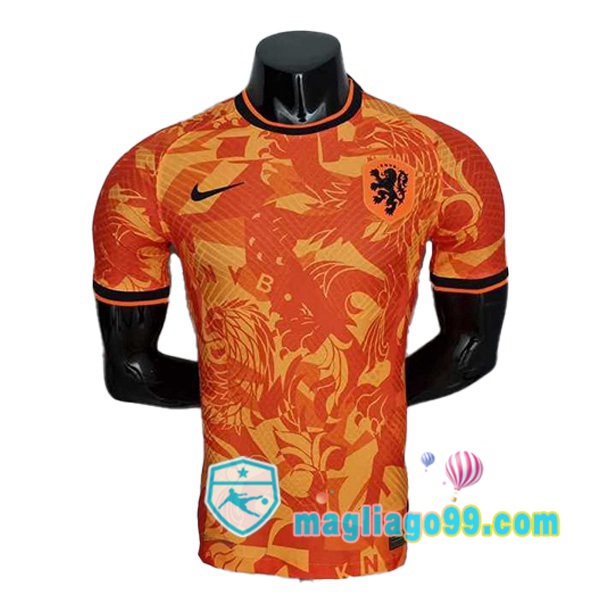 Magliago - Passione Maglie Thai Affidabili Basso Costo Online Shop | Nazionale Maglia Calcio Paesi Bassi Prima Arancione Versione Trapelata Coppa del Mondo 2022